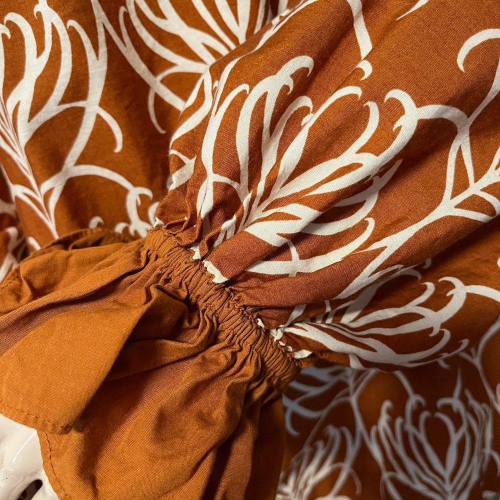 Cotton Boho Printed Blouse - Picture 4 of 6